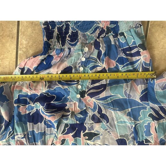 Abel The Label XS Hi Lo Maxi Rayon Printed Dress - Picture 4 of 5